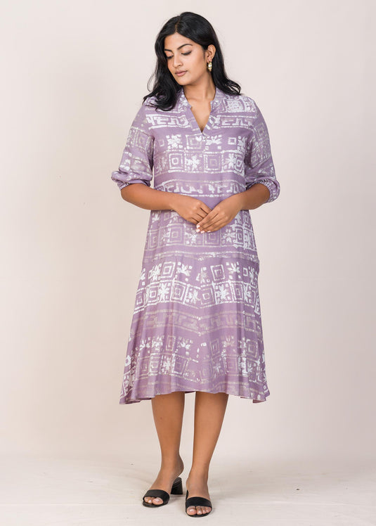 JOHNNY COLLARED BATIK DRESS