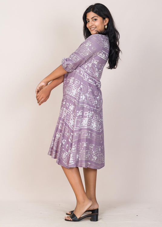 JOHNNY COLLARED BATIK DRESS