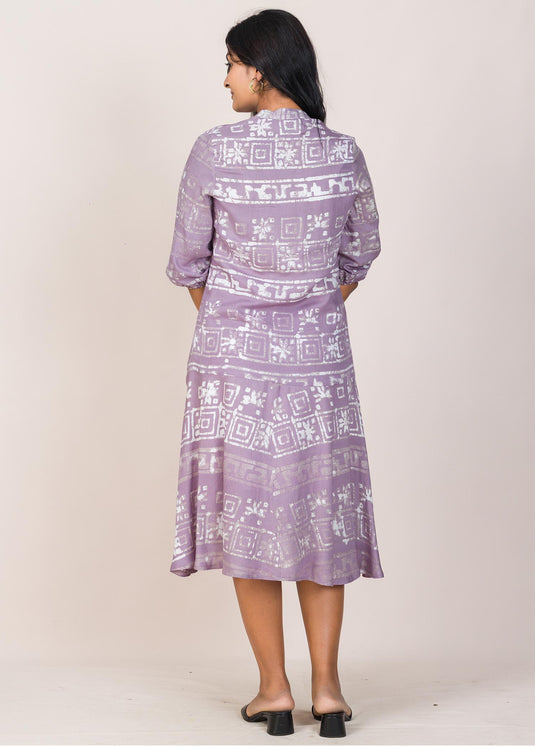 JOHNNY COLLARED BATIK DRESS