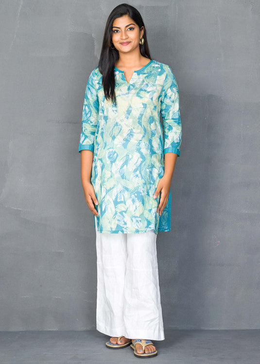 Bird detailed Batik kurtha top