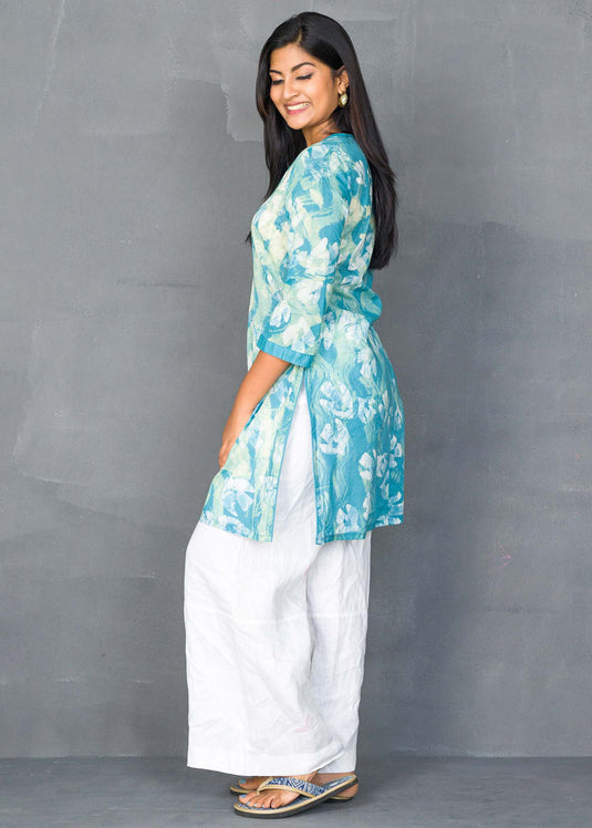 Bird detailed Batik kurtha top