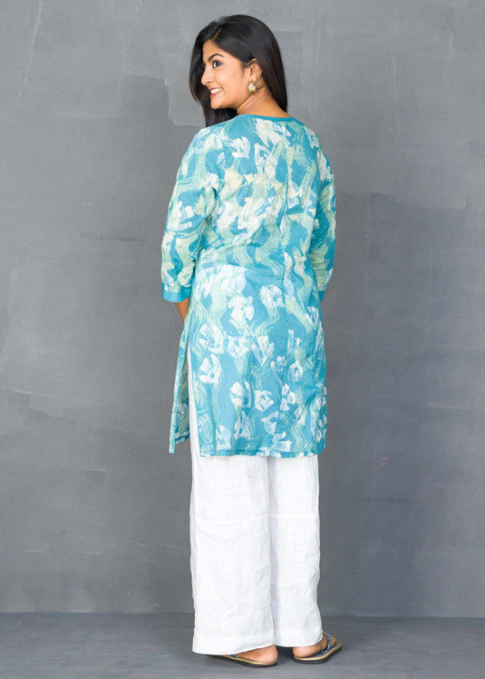 Bird detailed Batik kurtha top