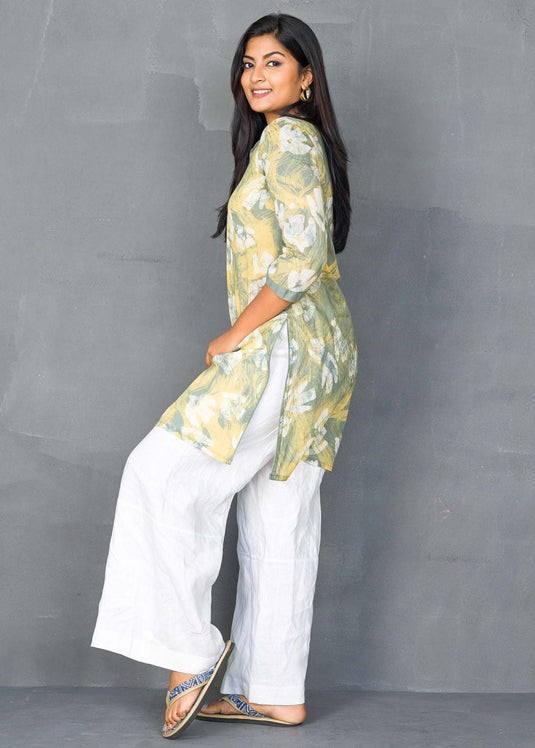 Bird detailed Batik kurtha top