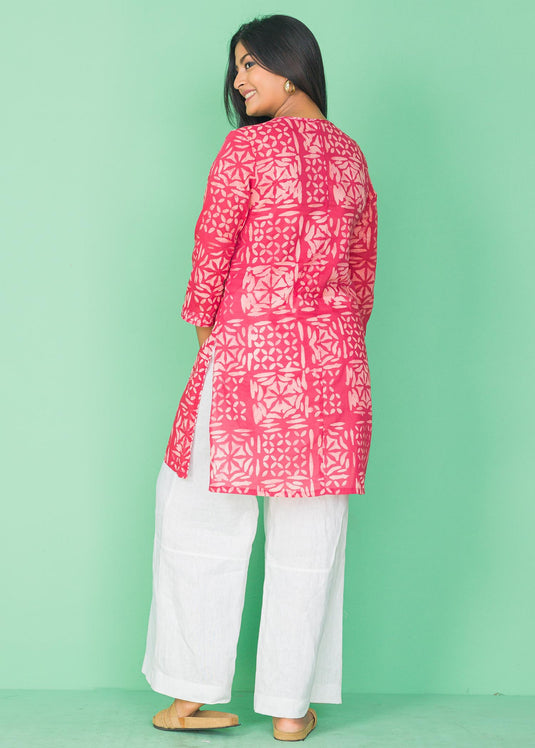 Batik block printed kurtha top