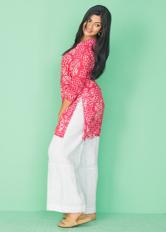 Batik block printed kurtha top