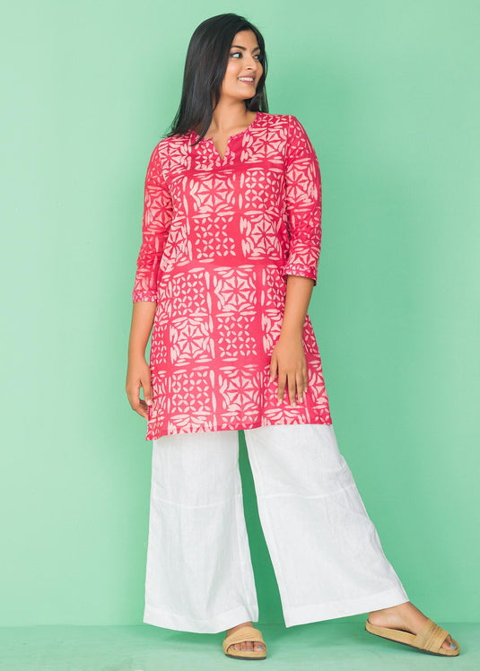 Batik block printed kurtha top