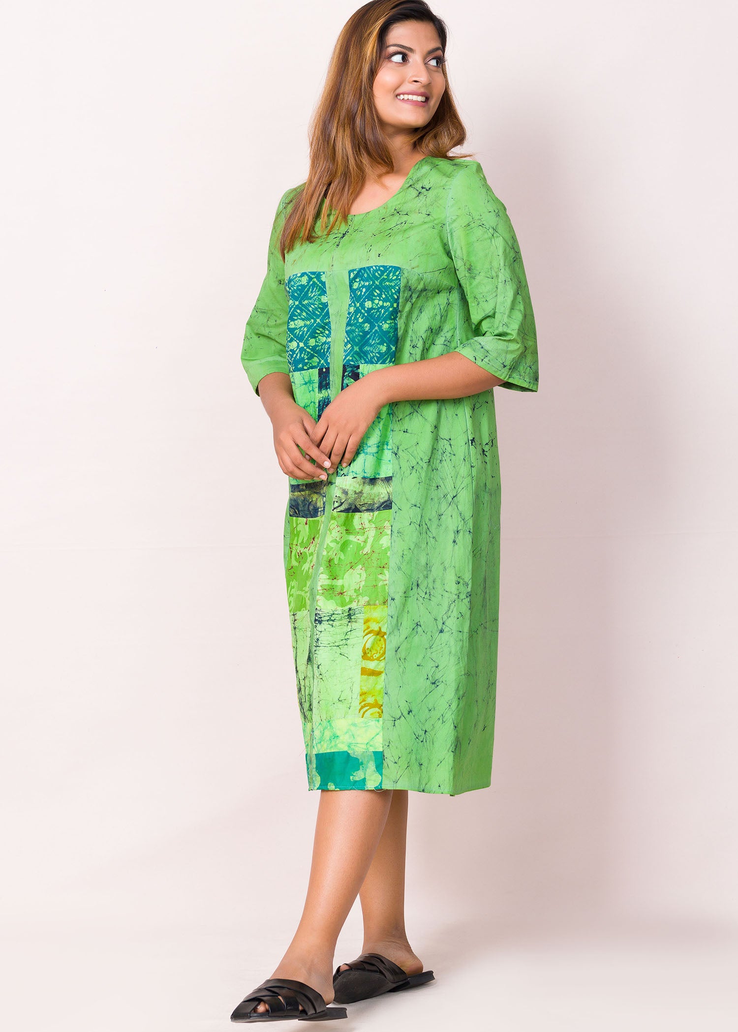 Mix Patchwork Batik Dress