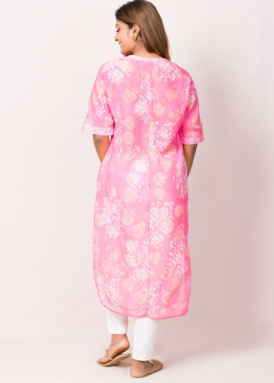 Floral Detail Kurtha