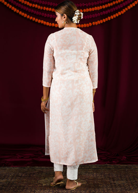 Brown Batik Long Kurtha