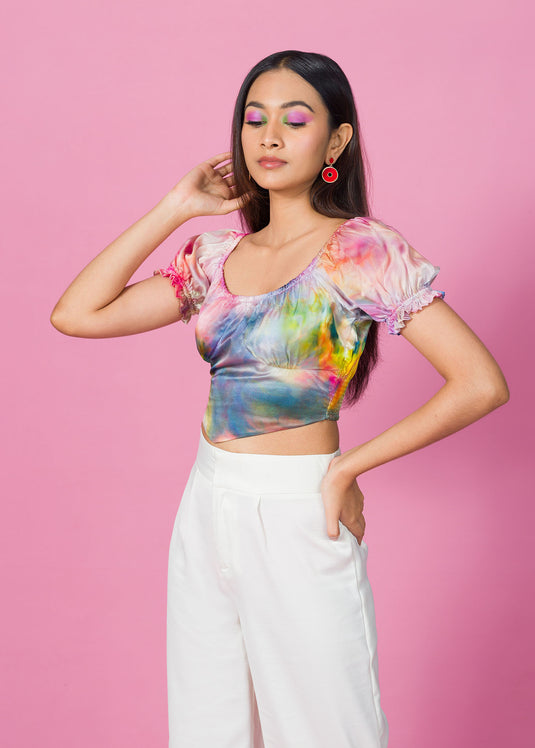 Hand Dyed Batik Top