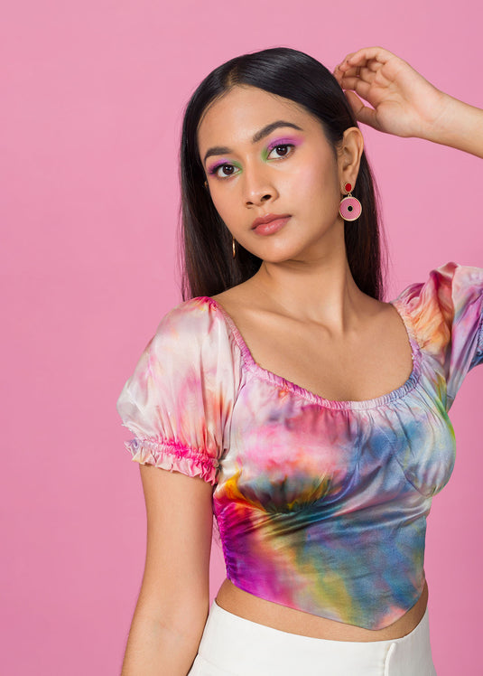 Hand Dyed Batik Top