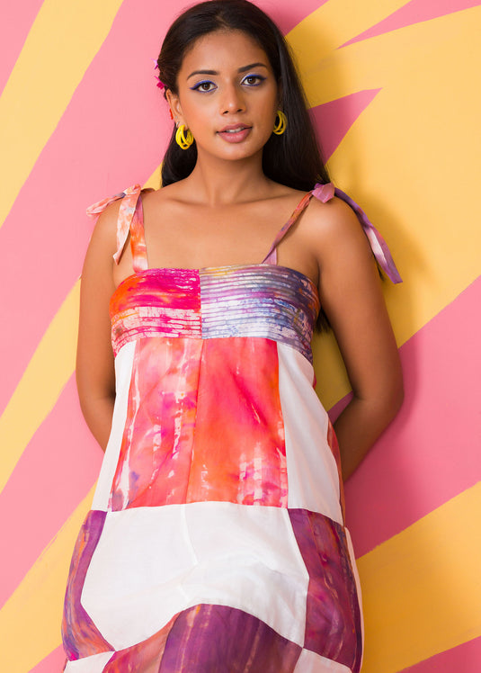 sleeveless layered dress