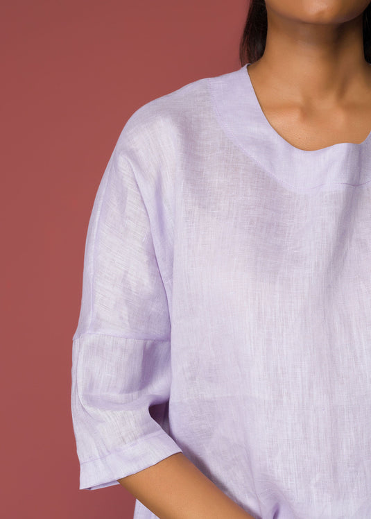 Round Neck Flared Top
