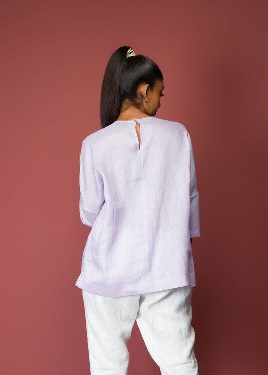 Round Neck Flared Top