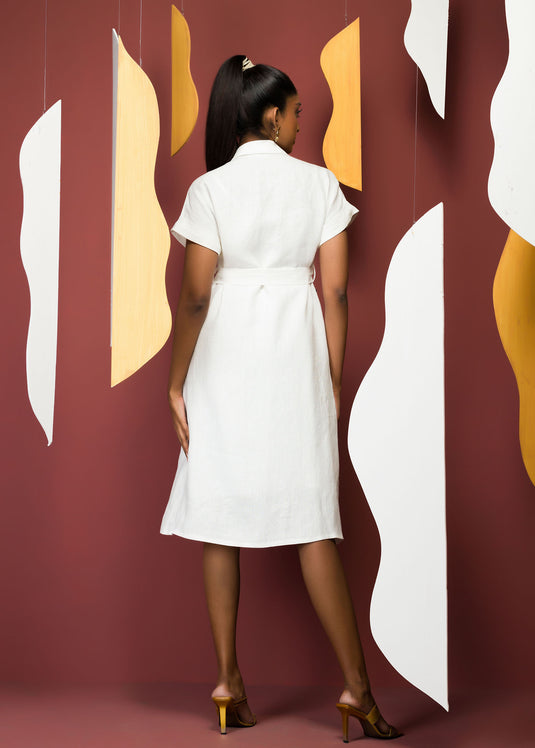 Pocket Detail Block Dress