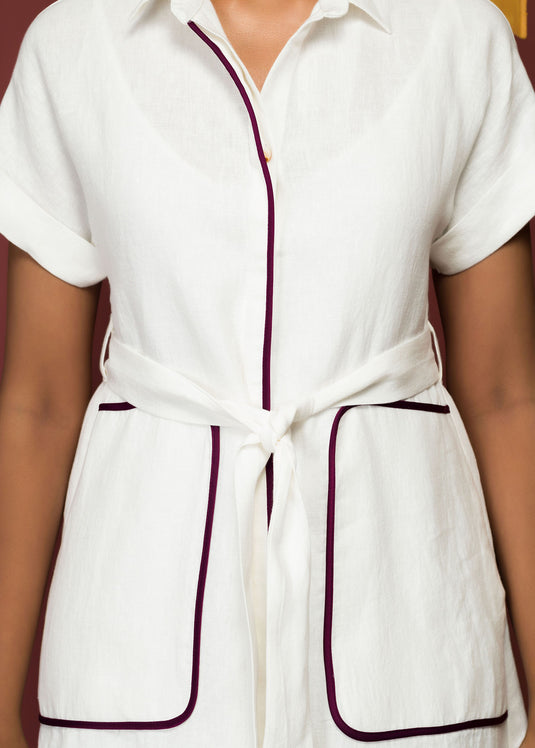 Pocket Detail Block Dress