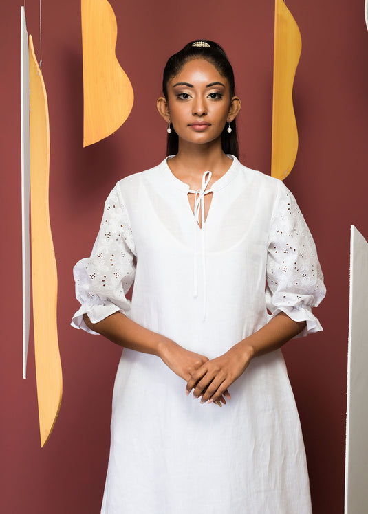 V-Neck Shirt Dress