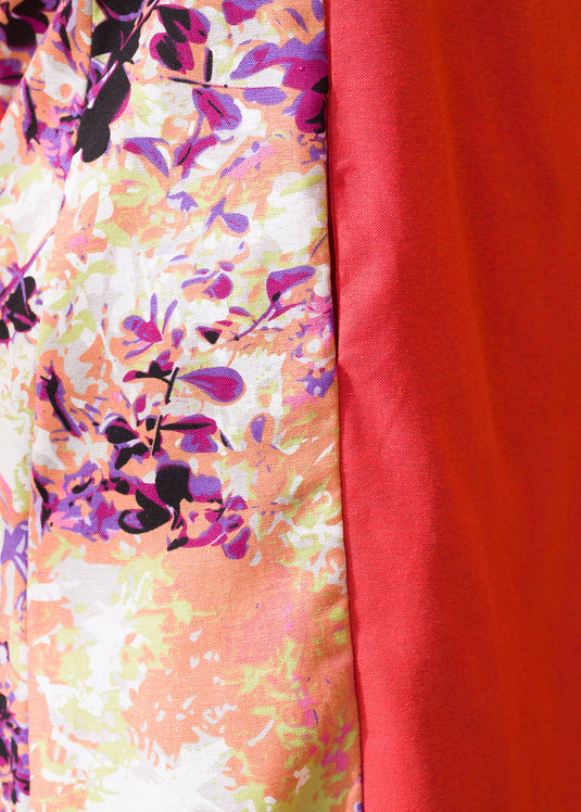 Contrast Tent Dress
