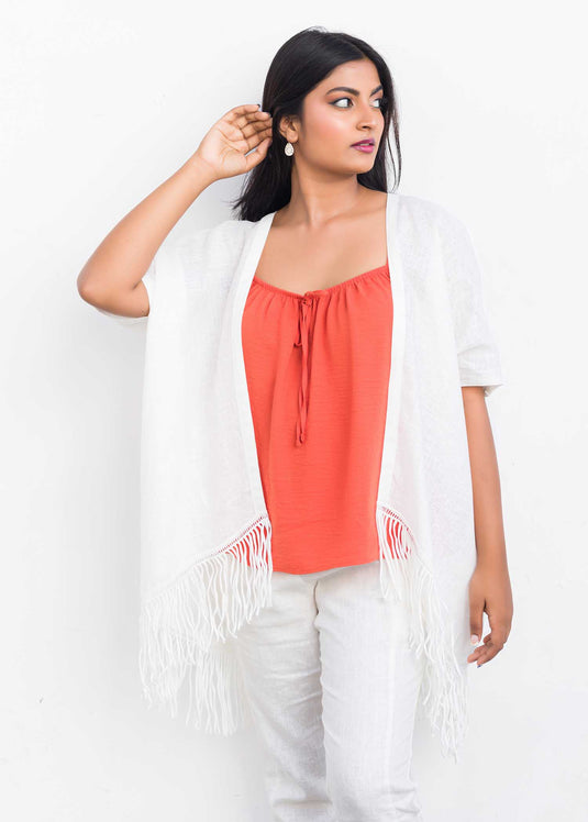 Fringe Detailed Cardigan