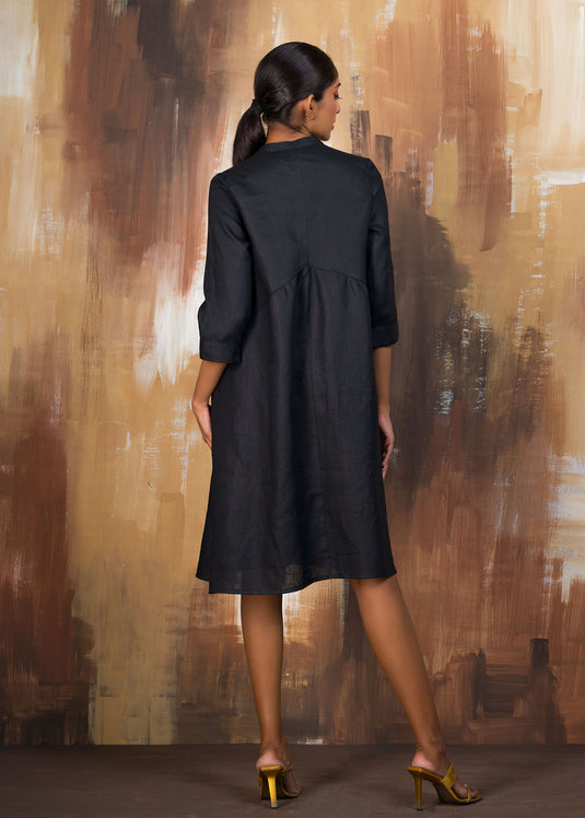 Placket Detail Dress