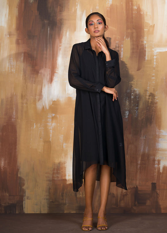 Placket Detail Dress
