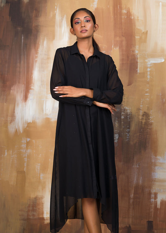 Placket Detail Dress