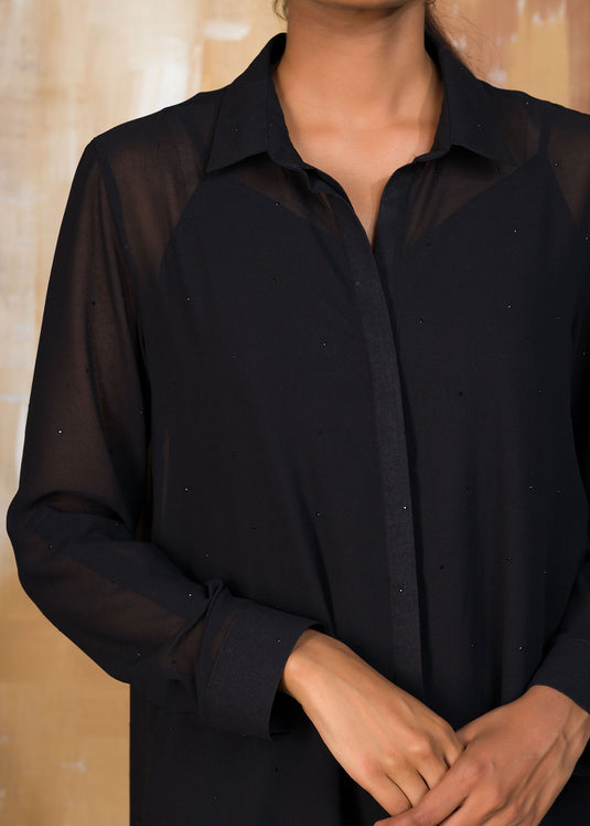 Placket Detail Dress