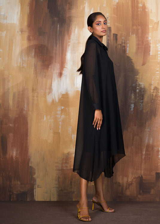 Placket Detail Dress