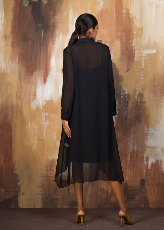 Placket Detail Dress