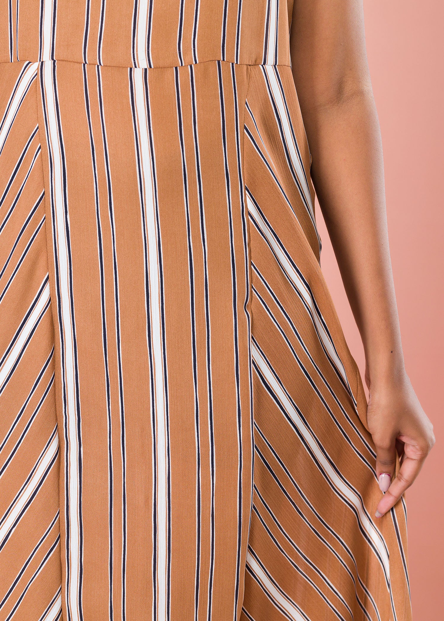 Paneled Stripe Dress