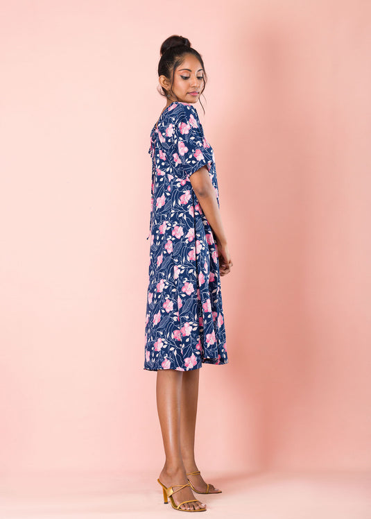Halter Tie Up Detail Dress