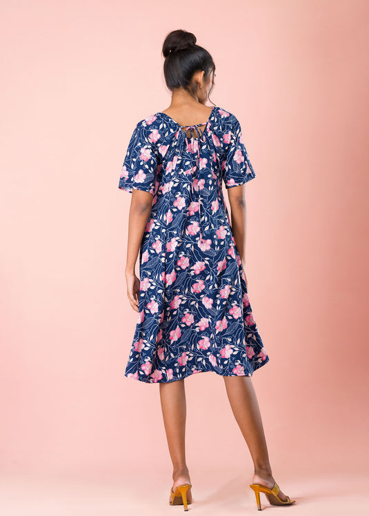 Halter Tie Up Detail Dress