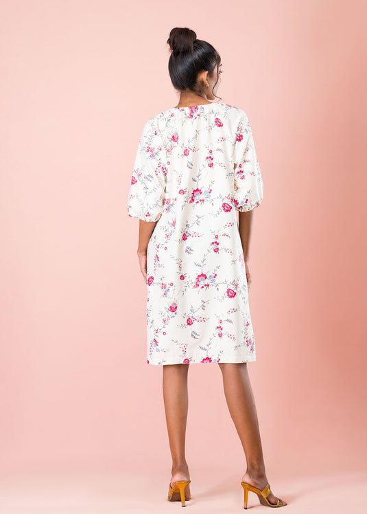 Raffia Detail Dress