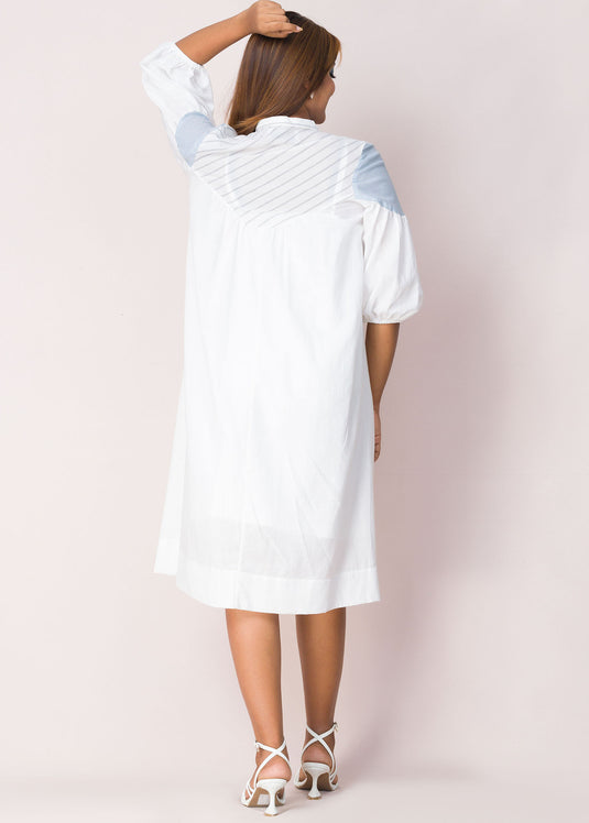 Yoke Detailed Mix & Match Dress