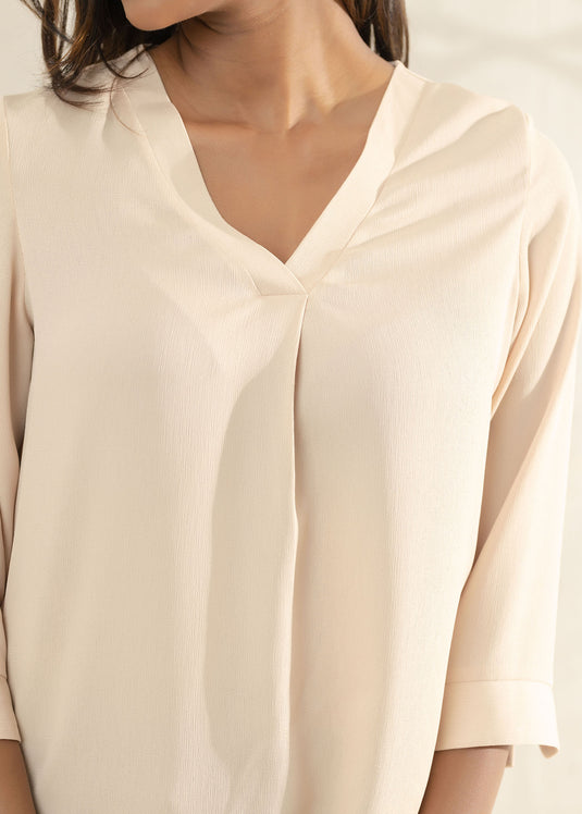 3/4 Sleeve V-Neck Top