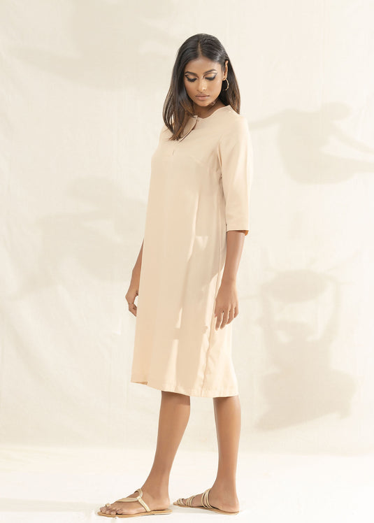 Mia 3/4 Sleeve Semi Fitted Dress