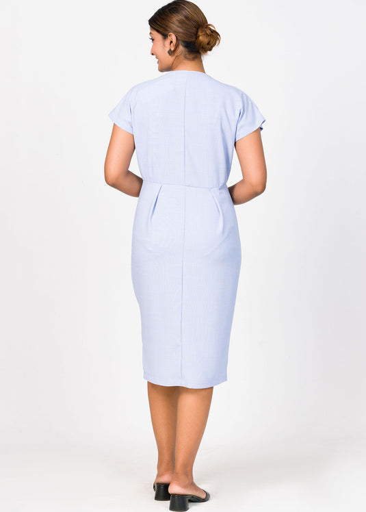 Front Cross Flap Detail Dress