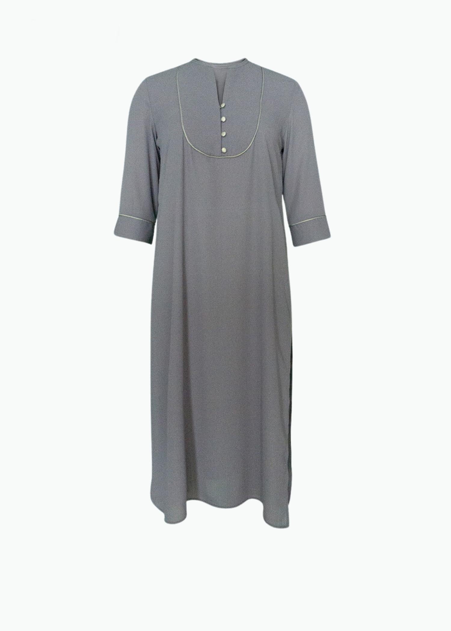 Kurtha  top with contrast piping and button detail