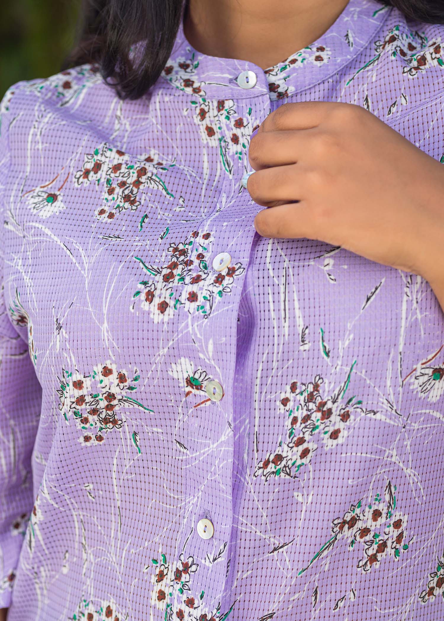 Neru Collared button down blouse