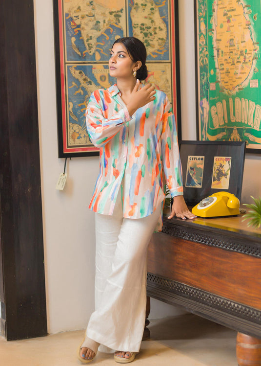 Button down long sleeves shirt