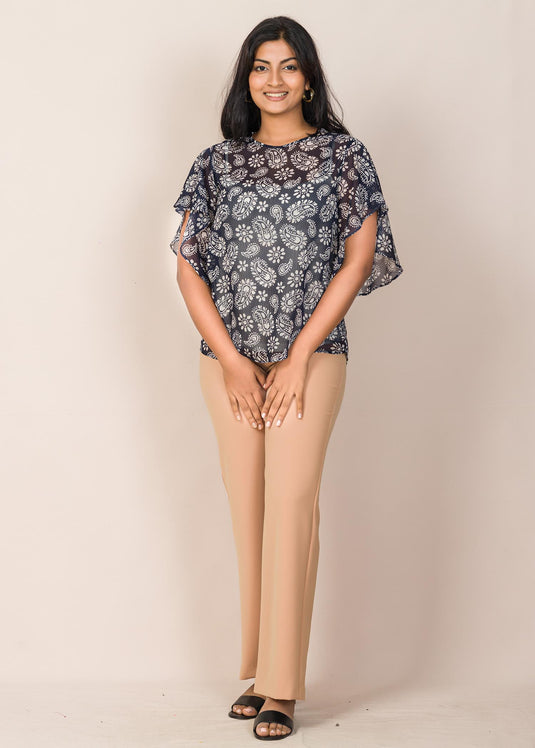 Flared Sleeves Blouse