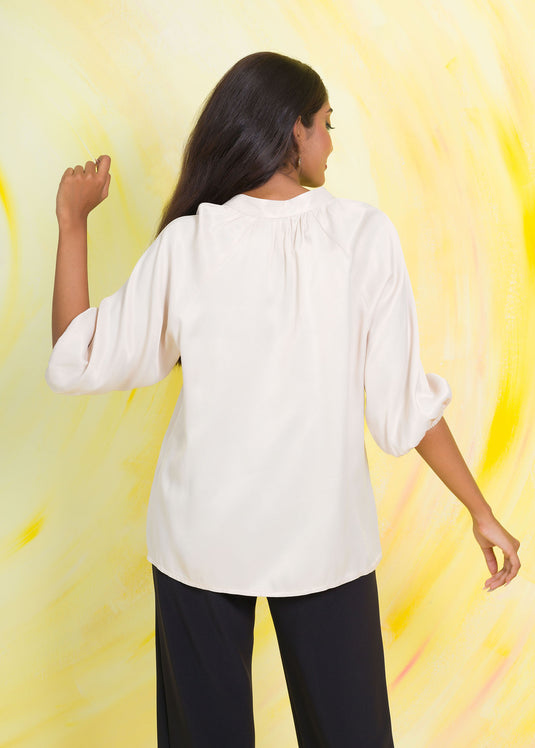 Raglan Puff Sleeve Top