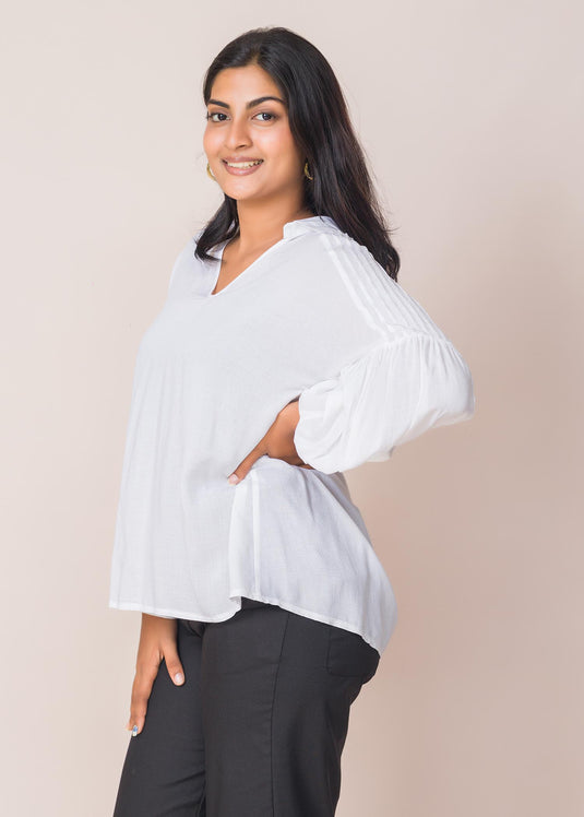 Pintuck detailed blouse