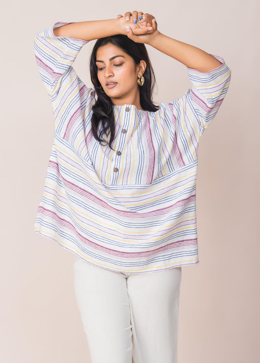 Mix and Match Stripped Blouse