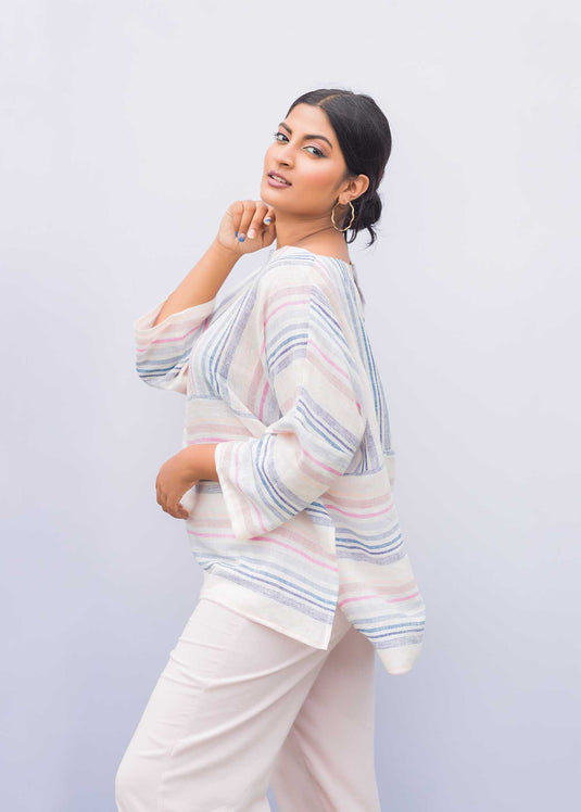 Mix and Match Stripped Blouse