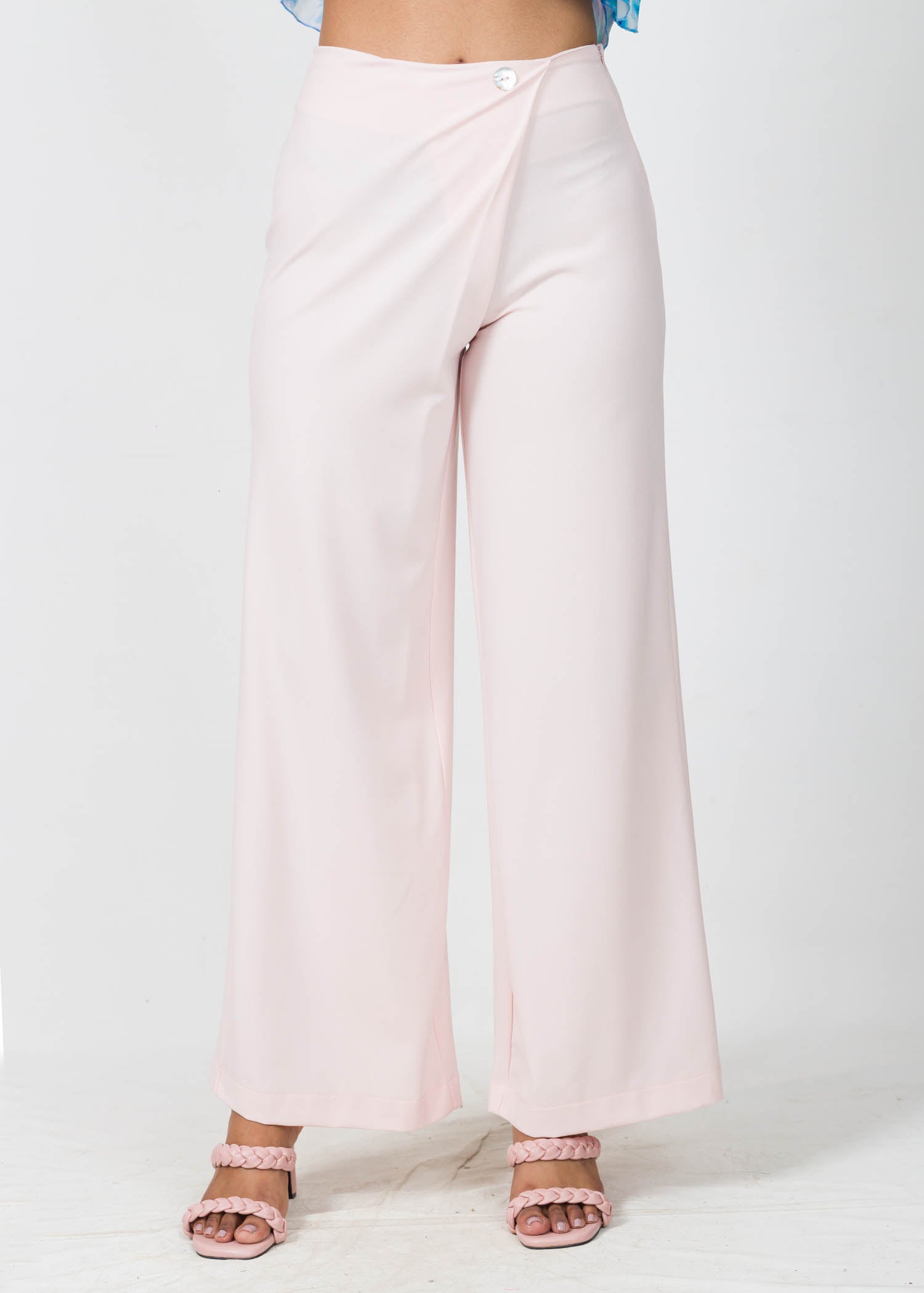 Wide Leg Pant With Waist Detail