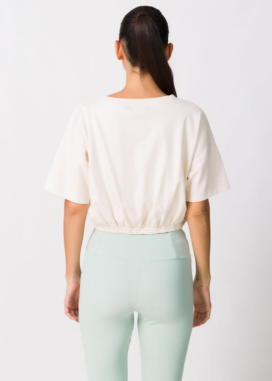 Waist Gathered Crop Top